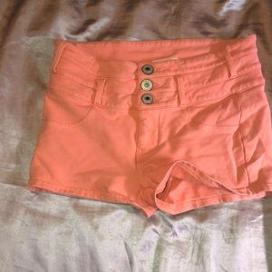 pink highwaisted shorts